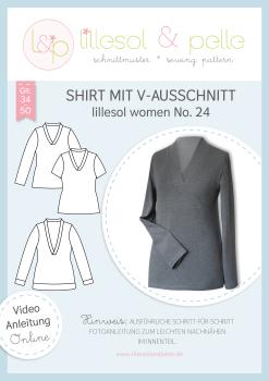 Schnittmustertitelbild Shirt mit V-Ausschntt lillesol women Nr. 24